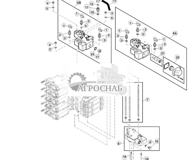 Верхняя крышка и коллектор селективного контрольного клапана - ST75386 669.jpg